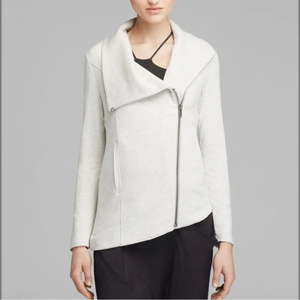 Helmut Lang Gray Asymmetric Jacket Sz Small - Picture 12 of 13